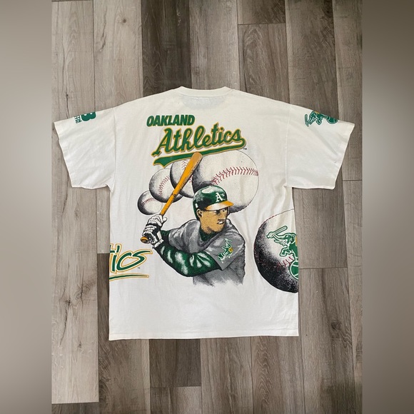 Vintage 1991 Oakland Athletics MLB Tee OSFA - Picture 4 of 7